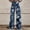 A262 Blue, variant on Xdegoge Tropical Floral Wide Leg Pants for Women High Waisted Relaxed Fit Printed Denim Trousers Lightweight Stretchy Flattering Beach Summer Holiday Casual Jeans