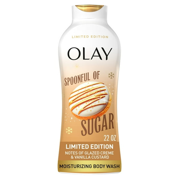 Olay Limited Edition Moisturizing Body Wash, Spoonful of Sugar, 22 fl oz, Hydrating Body Wash