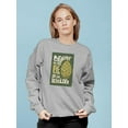 thumbnail image 2 of Beauty Abstract Pinecone Sweatshirt Women -Image by Shutterstock, Female XX-Large, 2 of 4