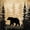 Brown Black, variant on Castle Fairy Safari Bear Full Size Comforter Sets 3-Piece,Woodland Animal Bedding Comforter Set,Black Cream,Black Reversible,1 Comforter and 2 Pillowcases