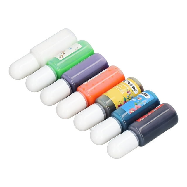 Epoxy Resin Dye, Easy Penetration DIY Epoxy Resin Pigment Simple Bottle Design Transparency 7 Colors For DIY For Handicrafts