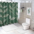 thumbnail image 7 of Orinice Banana Leaves Foliage Texture Shower Curtains Sets for Bathroom with Hooks Waterproof Polyester Fabric Machine Washable Durable Bathroom Decoration Curtain 36x72, 7 of 7
