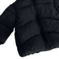 thumbnail image 5 of Cethrio Girls Puffer Jackets, Thickened Long Sleeve Thermal Full Zip Winter Coats with Hood Black Size 3-4 T, 5 of 5