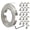 styleB, variant on 304 Stainless Steel Hoses Clamps Assortments Rack Large Adjustable Hoses Clamps Pipe Clamps Metal Clamps Attachment