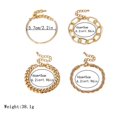 thumbnail image 2 of Punk Metal Twisted Chain Bracelet Jewelry Golden, 2 of 5
