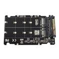 thumbnail image 2 of 2X,2 in 1 M.2 NVMe U2PCB M.2 NVME SSD Key M Key B SSD to U.2 SFF-8639 Adapter PCIe M2 Converter Desktop Computer, 2 of 9