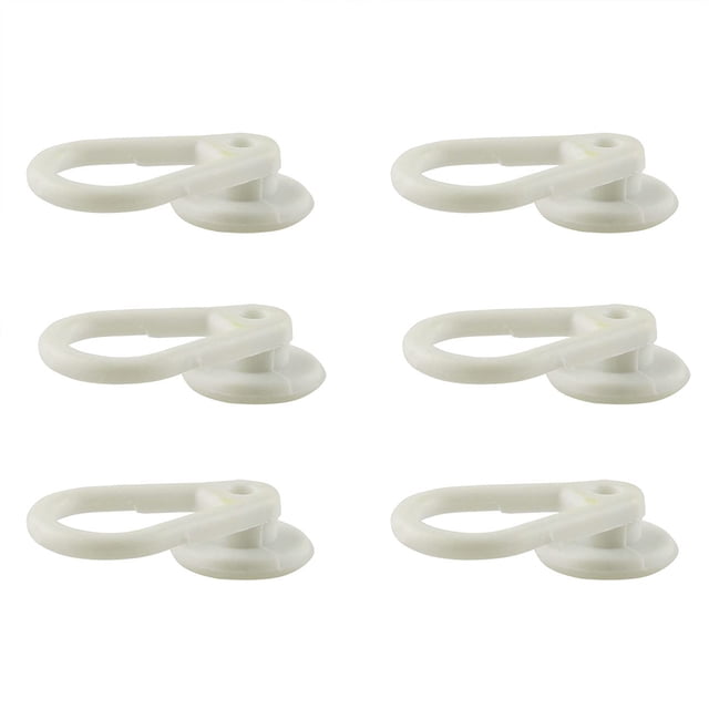 E-outstanding 6 Pcs Rallonges de Col en Caoutchouc Souple Extensible Boutons de Cravate 10mm Blanc