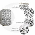 thumbnail image 5 of 72x78 Inch Shower Curtain Black Flower Bathroom Decor Waterproof Fabric Bathtub Bath Curtains Decorative Vintage Farmhouse Boho Leaf Spring Plant Extra Long Shower Curtain Set with Hooks, 5 of 6