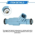 thumbnail image 5 of Fuel Injector No.XF1E-9F593-A5A Fuel Injection Nozzle for Dodge for Ram 1500 02-07 4.7L Blue, 5 of 7