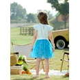 thumbnail image 5 of Disney Stitch Girls Rompers Dresses Graphic Bow Blue Hawaii Jumpsuits Tulle Skirt Flower Dress Summer Outfits Gift Set Toddlers Kids 3-4T, 5 of 12