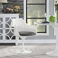 thumbnail image 4 of Modern Urban Contemporary Dining Vinyl Armchair, Grey Plastic, 4 of 4