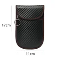 thumbnail image 1 of Faraday Bag for Key Fob(2 Pack), Faraday Cage Protector, Car RFID Signal Blocking Key Fob Protector, Double-Layers of Shielding Carbon Fiber Material Anti-Theft Faraday Pouch 2 sets Large round, 1 of 1