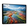thumbnail image 2 of Designart "Colorful Rainbow landscapes Of Chroma I" Landscapes Floater Framed Wall Art Print, 2 of 7