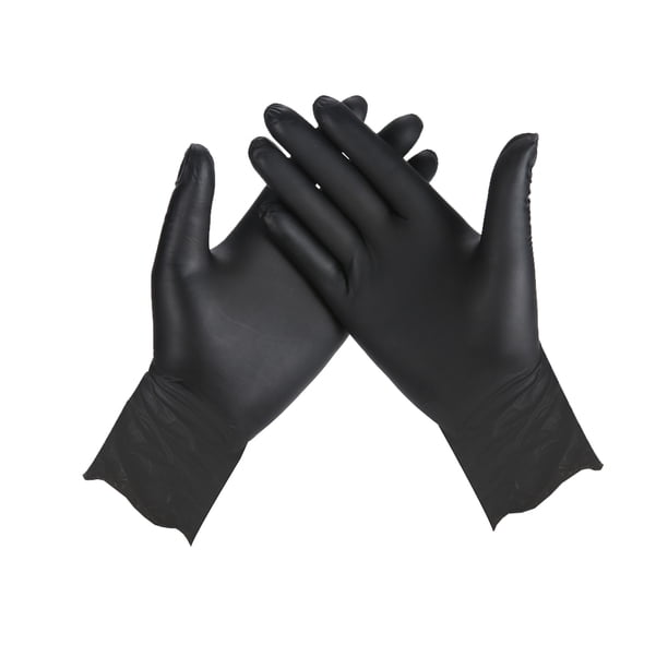 Qarigey 2 uds guantes de un solo impermeables mitones de alta elasticidad herramientas de limpieza universales laboratorio lavavajillas de guantes y mitones Negro metro Qarigey AP013469-02