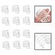 thumbnail image 4 of 12 piezas de hebillas de servilleta de metal, aro de servilleta de perla, suministros para mesa circular, 4 of 5