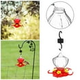 thumbnail image 3 of Mupvlun 16 oz Hummingbird Feeder - Outdoor Feeder with Built-in Ant Guard & Bee-Proof Design, 5 Feeding Ports, Wide Mouth for Easy Filling, Detachable Base for Easy Cleaning Red, 3 of 8