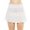 White, variant on IROINNID Comfort Waist Mini Skirts For Women Fashion High Waist Splicing Pleated Skirt Solid Color Skirt