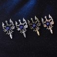 thumbnail image 3 of Retro Dragon Blade Brooch Men Animal Rhinestone Lapel Pin Suit Shirt Badge Jewelry Gift Accessories, 3 of 4