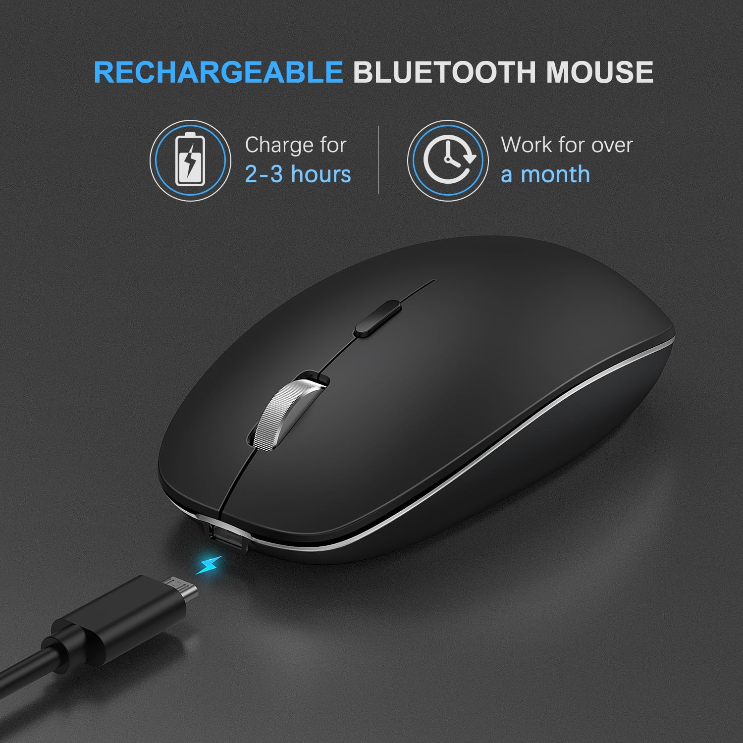 Jelly Comb Wireless Mouse 2.4GHz Bluetooth Rechareable Mobile