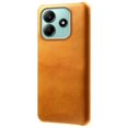 thumbnail image 1 of KAIYANG Funda protectora rígida de policarbonato con textura de piel sintética para Xiaomi Redmi Note 14 5G, color gris, naranja y multicolor, 1 of 4