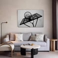thumbnail image 5 of Basketball Sports Monochrome Canvas Poster Bedroom Decor Sports Landscape Office Room Decor Gift,Frame-style,20x30inch(50x75cm), 5 of 8