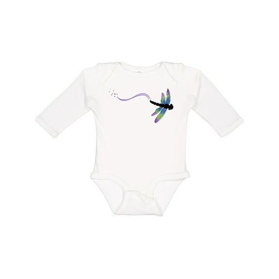 Inktastic Dragonfly Boys or Girls Long Sleeve Baby Bodysuit