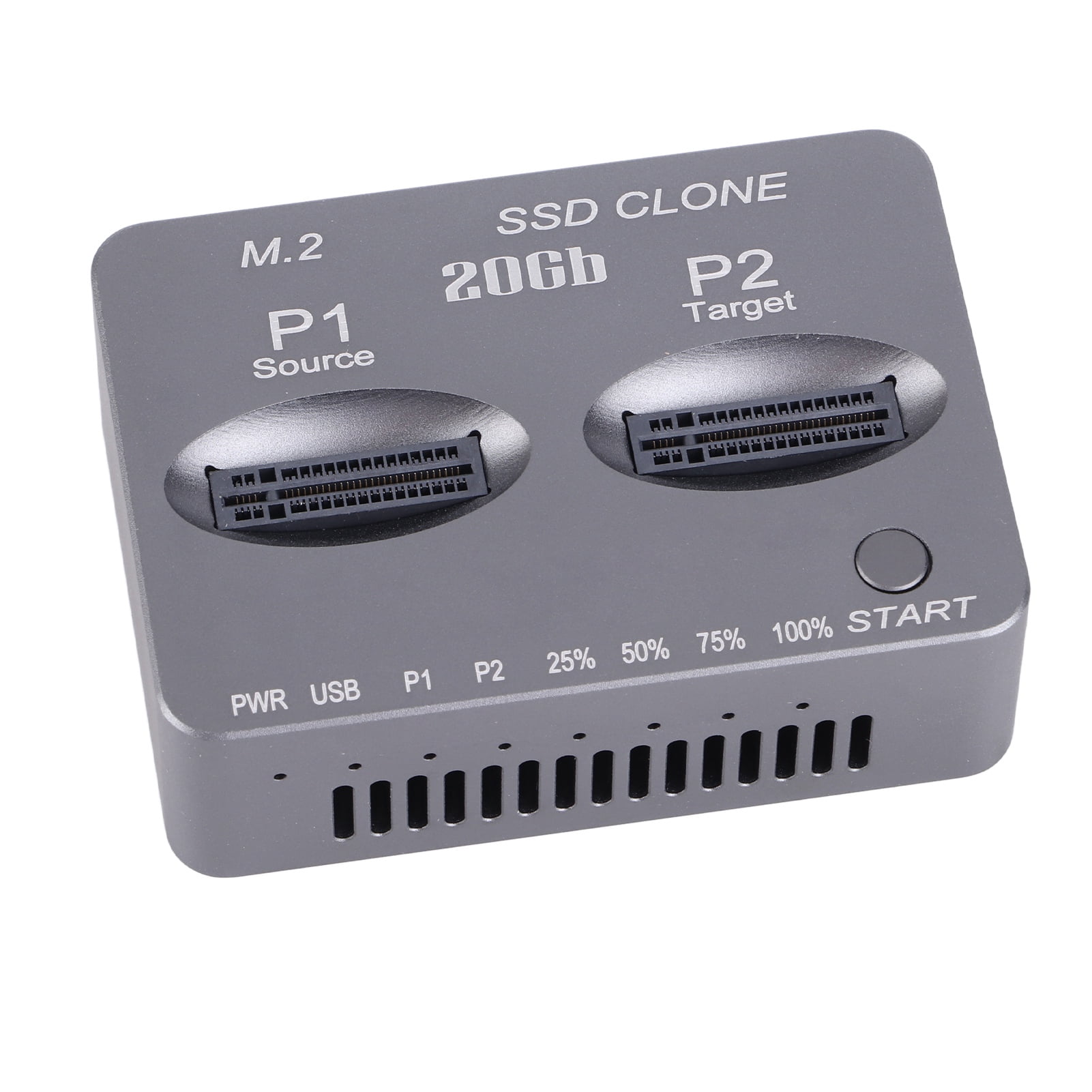 Dual Bay Clone Docking Station, 20Gbps USB 3.2 TYPE C Gen2 X High Speed M.2 NVMe Docking Station  For Computer