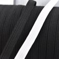 thumbnail image 3 of Width Flat Elastic Band Single ;Single Color Stretch Cord Color Stretch Rope Sewing String for DIY Craft Clothes, 6mm, 200 Yards, Black, 3 of 8
