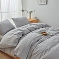 thumbnail image 2 of FACE Bedding Juego de Fundas Nórdicas 3 Piezas 100% Algodón Lavado Funda Nórdica Lino Like, 2 of 6
