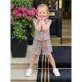 thumbnail image 6 of BemeyourBBs 2Pcs Toddler Baby Girls Summer Outfits Cute Infant Girls Summer Sleeveless Doll Collar Plaid Print Vest Tank Tops and Elastic Waist Shorts Set, 6 of 9