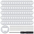 thumbnail image 1 of Juego de 80 Kits de Inserción de Abrebotellas DIY, 80 Insertos de Abrebotellas a Prueba de Herrumbre + 160 Tornillos + Destornillador, Piezas de Hardware de Abrebotellas de Metal para Moldes de Resina, 1 of 3