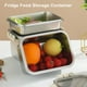 thumbnail image 4 of Contenedor De Almacenamiento De Alimentos Para Nevera Con Tapa, Acero Inoxidable A Prueba De Fugas, Caja De Conservación De Frescura Para Frutas, Verduras Y Carnes, 4 of 7