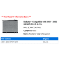 thumbnail image 2 of Radiator - Compatible with 2001 - 2003 INFINITI QX4 3.5L V6 2002, 2 of 2