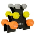 thumbnail image 4 of GoZone 32lb Neoprene-Coated Dumbbell Set – Multicolor, 4 of 6