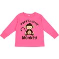 thumbnail image 3 of Inktastic Papas Little Monkey Boys Funny Boys or Girls Long Sleeve Toddler T-Shirt, 3 of 5