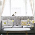 thumbnail image 3 of Set of 4 Throw Pillow Covers You are My Sunshine Yellow Gray Decorative Square 18x18 Inches Pillowcases, 3 of 3