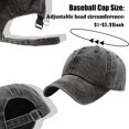 thumbnail image 2 of 3 Pack Washed Plain Vintage Baseball Cap Cotton Adjustable Twill Bulk Low Profile Classic Dad Hat for Men/Women, 2 of 7