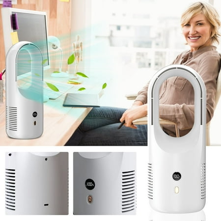 

Vaneless Fan Floor Mounted Portable Table Fan Mini Desktop Charging