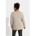 thumbnail image 6 of CASSIE LIZ Plus Size Shirts 4X Long Sleeve Womens Tops Fall Crew Neck Khaki Sweatshirts Fashion Knit Tee Loose Fit Tunics Winter Blouses Casual Oversized Pullovers with Pocket 4XL 24W 26W, 6 of 6