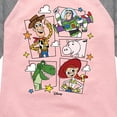 thumbnail image 3 of Toy Story - Toying Around - Toddler & Youth Girls Raglan Graphic T-Shirt, 3 of 5