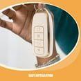 thumbnail image 3 of VERDANVERSE 2pcs Car Key Fob Cover Case Key Fob Car Key Covers TPU White Lightweight, 3 of 8