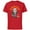 Red, variant on Disney and Pixar’s Up Carl Analog - Short Sleeve Cotton T-Shirt for Adults - Customized-Natural