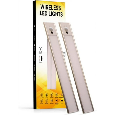 

Under Cabinet Sensor Led Lights 2 Pack Newest 2024 Dimmable Usb Rechargeable 3 Color Indoor Motion Lights For Kitchen Stairs Bedroom Wireless Night Lights Adjustable Brightness Magnetic