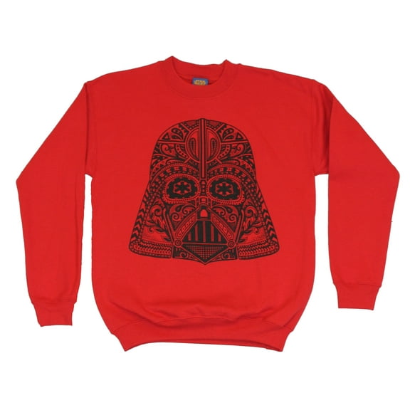 Star Wars Crewneck Sweatshirt -Darth Vader Sugar Skull Style Day of the Dead (X-Small)