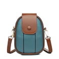 thumbnail image 1 of Mini BOLSA DE TELÉFONO con solapa europea para mujer, monedero ovalado de cuero PU suave, Beige, azul, billetera de llaves, monedero, bolsos de mensajero casuales de calle Fivean unisex, 1 of 1