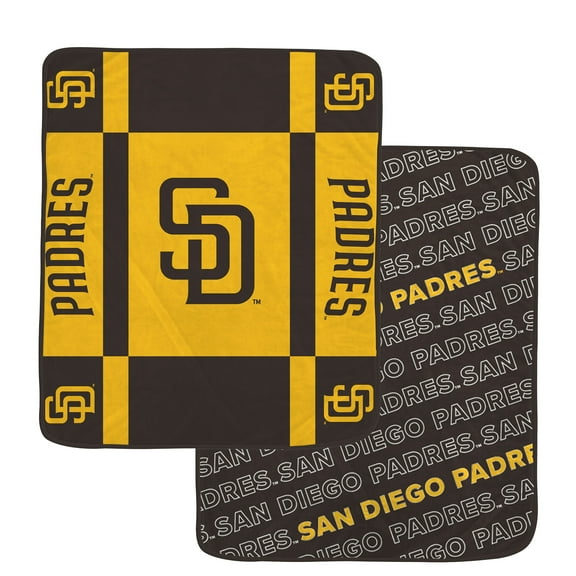 Pegasus  San Diego Padres 60- x 70- Reverse Block Double-Sided Ultra Cozy Blanket
