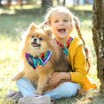 thumbnail image 5 of Unicorn Breathable Chiffon Dog Scarf 2-Pack - Translucent Lightweight Pet Collars, Size 16x16x22.8in and 20.9x20.9x30in, 5 of 5