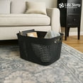 thumbnail image 4 of Life Story 16 Qt Decorative Storage Basket, Large Plastic Home Organizer, Black, 4 of 7