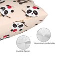 thumbnail image 3 of Kdxio Cotton Pillow Cases 16"x24" Pillowcases,Soft and Breathable Bedroom Pillow Cases-Panda Ice Creams Donuts-No Pillow Core, 3 of 5