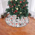 thumbnail image 2 of FMSHPON CatsHearts Xmas Christmas Tree Skirt Stand Mat for Holiday Party Decoration Indoor Outdoor 48 inches, 2 of 3